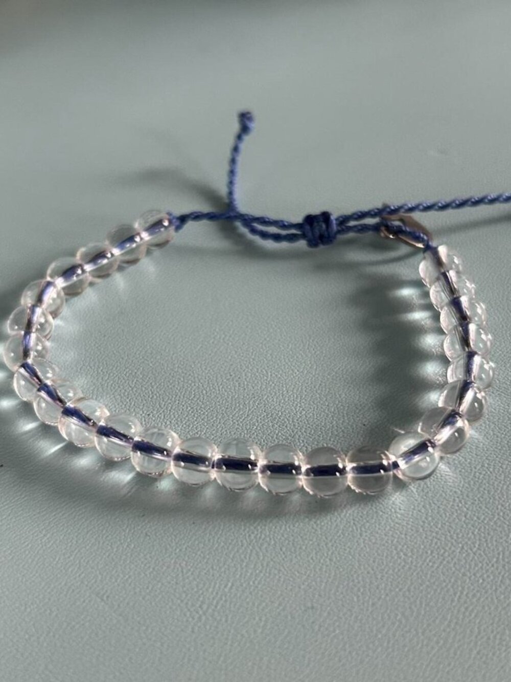 New 4 Ocean Clear and Blue Recycled Bracelet